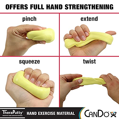 CanDo 10-0900 TheraPutty Standard Hand Exercise Putty, X-SOFT, 2oz