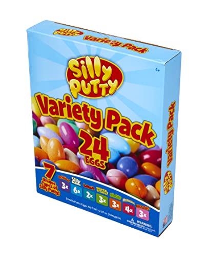 Crayola Silly Putty Bulk Variety Pack, Sensory Putty, Fidget Toys For Kids, Gifts, 24 Eggs [Amazon Exclusive]