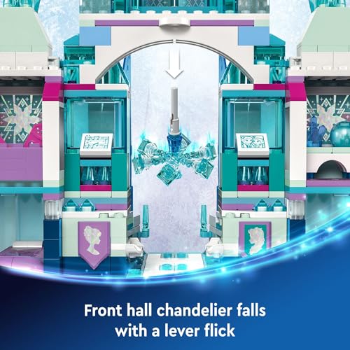 LEGO Disney Frozen Elsa’s Ice Palace Building Set for Kids, Princess Castle with Anna and Elsa Mini-Doll Figures, Disney Princess Toy Gift Idea for Girls, Boys and Movie Fans Ages 6 and Up, 43244