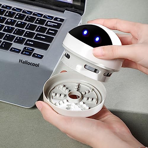 Mini Desktop Vacuum Cleaner Cute Desk Vacuum Cleaner for Picking up Crumbs Eraser Crumbs Pet Hairs Flakes Tiny Items, Portable Small USB Vacuum Cleaner for Dust on Desk Tabletop Keyboard Piano