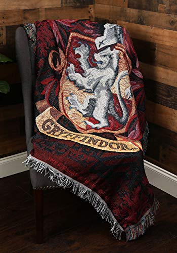 Northwest Harry Potter Woven Tapestry Throw Blanket, 48" x 60", Gryffindor Shield