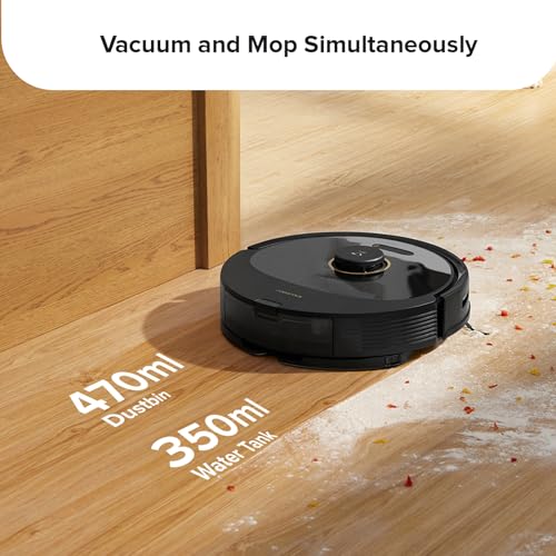 roborock Q8 Max Robot Vacuum and Mop Cleaner, DuoRoller Brush, 5500Pa Strong Suction, Lidar Navigation, Obstacle Avoidance, Multi-Level Mapping, Perfect for Pet Hair