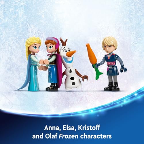 LEGO Disney Frozen Elsa’s Ice Palace Building Set for Kids, Princess Castle with Anna and Elsa Mini-Doll Figures, Disney Princess Toy Gift Idea for Girls, Boys and Movie Fans Ages 6 and Up, 43244