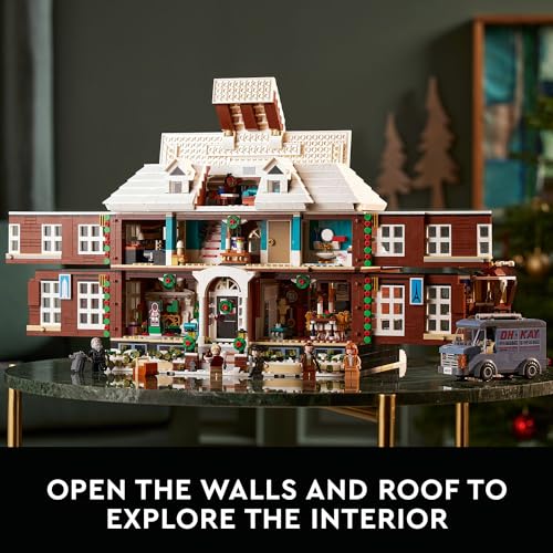 LEGO Ideas Home Alone McCallisters’ House 21330 Building Set for Adults, Movie Collectible Gift Idea with 5 Minifigures