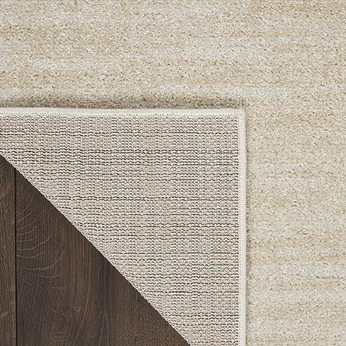 Nourison Essentials Indoor/Outdoor Ivory Beige 8' x 10' Area Rug, Easy Cleaning, Non Shedding, Bed Room, Living Room, Dining Room, Backyard, Deck, Patio (8x10)