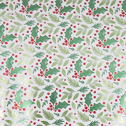 JAMPaper Assorted Gift Wrap - Christmas Foil Wrapping Paper - 100 Sq Ft Total - Elegant Merry Christmas Reindeer Set - 4 Rolls/Pack