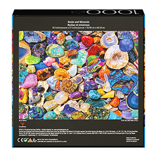 2-Pack of 1000-Piece Jigsaw Puzzles, Succulents & Rocks and Minerals | Puzzles for Adults and Kids Ages 8+, Amazon Exclusive