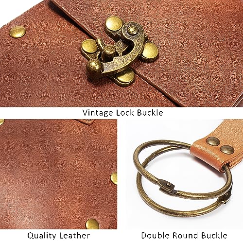 Belt Pouch Waist Bag Fanny Pack Steampunk Phone Holder Medieval Bag Leather Belt Renaissance Cosplay Costume Accessories (1-Brown)