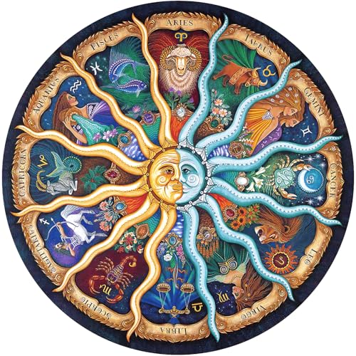 Zodiac Horoscope Puzzles for Adults 1000 Pieces Challenging Puzzle Perfect for Game Nights 1000 Piece Jigsaw Puzzles for Kids, Family, Friends and Lovers, Finished Size 26.7" x 26.7"