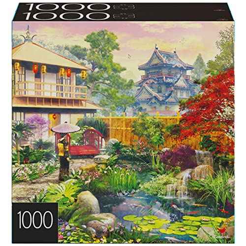 2-Pack of 1000-Piece Jigsaw Puzzles, Amalfi Coast & Japan Garden | Puzzles for Adults and Kids Ages 8+, Amazon Exclusive