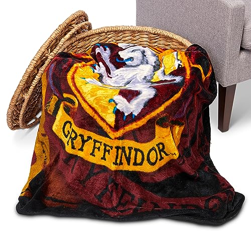 Northwest Harry Potter Micro Raschel Throw Blanket, 46" x 60", Battle Flag