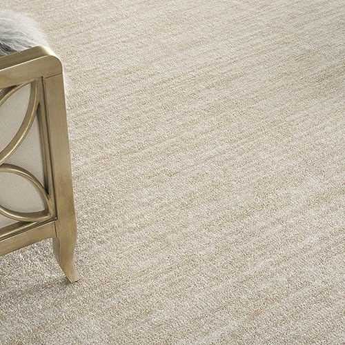 Nourison Essentials Indoor/Outdoor Ivory Beige 8' x 10' Area Rug, Easy Cleaning, Non Shedding, Bed Room, Living Room, Dining Room, Backyard, Deck, Patio (8x10)