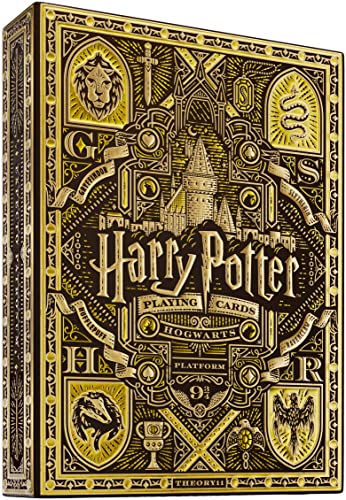 theory11 Harry Potter Playing Cards - Yellow (Hufflepuff)