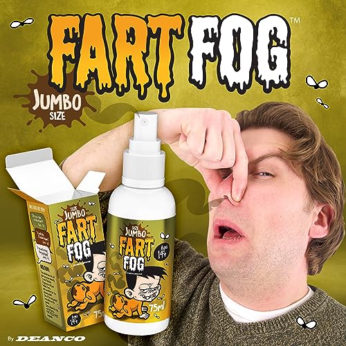 DEANCO Fart Fog -Giant 75 ML- Fart Spray Extra Strong - Smells Like Cow Poo - Non Toxic - Practical Jokes - April Fools