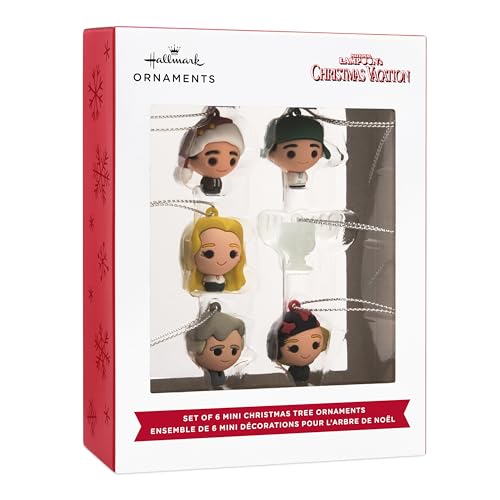 Hallmark National Lampoon's Christmas Vacation Mini Christmas Ornaments, Shatterproof, Set of 6