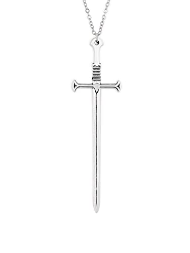 HAQUIL Sword Pendant Chain Necklace Jewelry Penndant Necklace for Men and Women Gift (Sword 04)