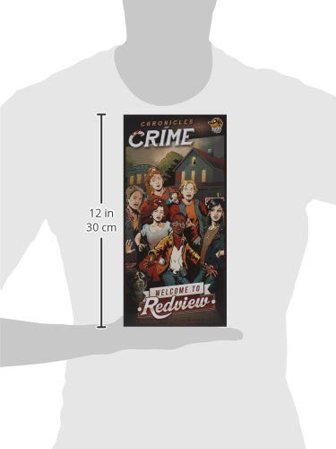 Chronicles of Crime Welcome to Redview Board Game EXPANSION | Mystery Game | Cooperative Game for Kids and Adults | Ages 12+ | 1-4 Players | Avg. Playtime 60-90 Mins | Made by Lucky Duck Games