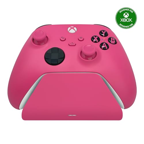 Razer Universal Quick Charging Stand for Xbox Series X|S: Magnetic Secure Charging - Perfectly Matches Xbox Wireless Controllers - USB Powered - Deep Pink (Controller Sold Separately)