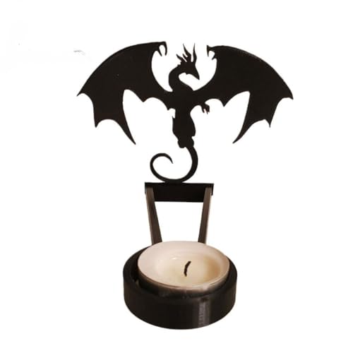 Halloween Candle Holder Table Decoration - Funny Shadow Stand (Dragon)