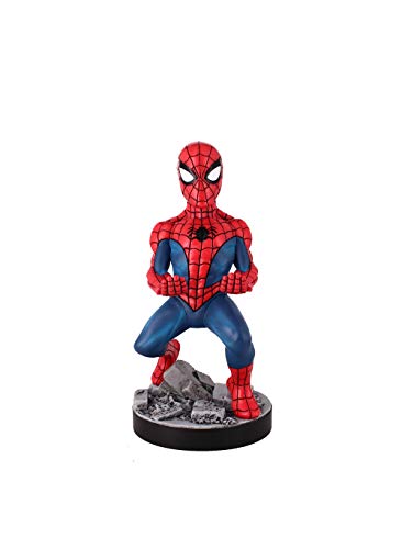 Exquisite Gaming: Marvel: The Amazing Spider-Man - Original Mobile Phone & Gaming Controller Holder, Device Stand, Cable Guys, Licensed Figure 8 Inch