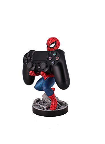 Exquisite Gaming: Marvel: The Amazing Spider-Man - Original Mobile Phone & Gaming Controller Holder, Device Stand, Cable Guys, Licensed Figure 8 Inch