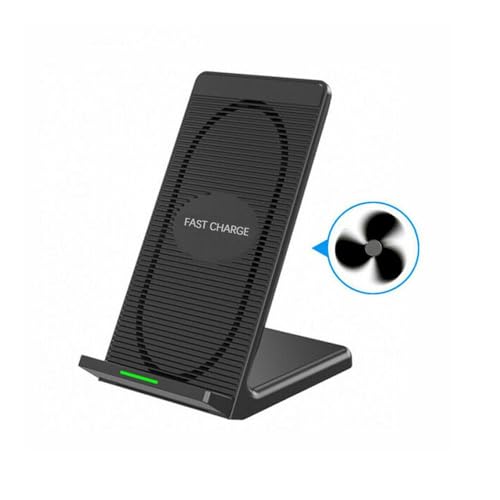 Wireless Charger 10W Fast Stand Compatible with Samsung Galaxy S22/Plus/Ultra, Detachable 2-Coils Charging Pad Slim