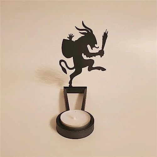 Fangyid 1 Piece Funny Shadow Candle Holders Halloween Home Decor Centerpiece Candleholder Tabletop Decorative Candle Stands B