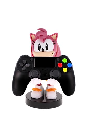 Exquisite Gaming: SEGA: Amy Rose - Original Mobile Phone & Gaming Controller Holder, Device Stand, Cable Guys, Sonic the Hedgehog Licensed Figure