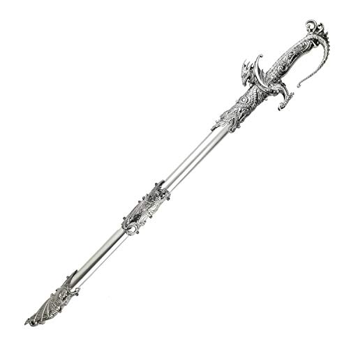 Saint George Dragon Saber Fantasy Knight Sword - Dull Blade - for Collections, Gifts