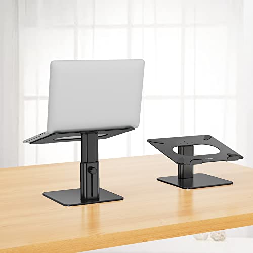 BESIGN LSX6N Laptop Stand, Ergonomic Adjustable Notebook Riser Holder, Computer Stand Compatible with Air, Pro, Dell, HP, Lenovo More 10-15.6" Laptops, Black