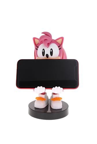 Exquisite Gaming: SEGA: Amy Rose - Original Mobile Phone & Gaming Controller Holder, Device Stand, Cable Guys, Sonic the Hedgehog Licensed Figure