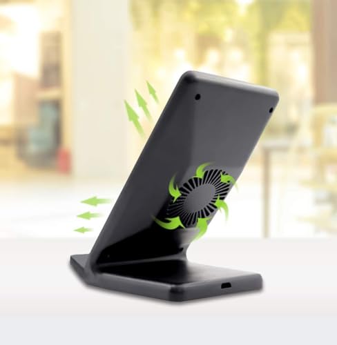 Wireless Charger 10W Fast Stand Compatible with Samsung Galaxy S22/Plus/Ultra, Detachable 2-Coils Charging Pad Slim