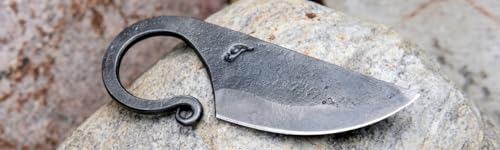 Toferner Celtic Pocket Knife, Hand Forged Fixed Blade Knives, Hardened Blade Celtic Knife, Vintage Knife, Art Collection Cool Neck Knife, Unique Gifts for Men, Great, Beautiful Product Celtic Knives