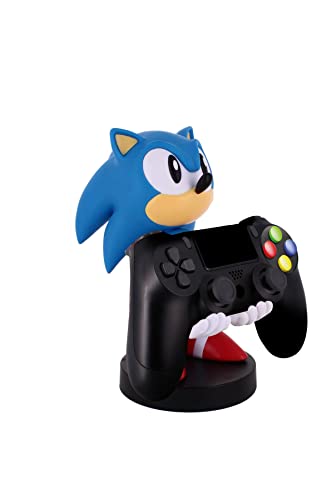 Exquisite Gaming: Sonic - Mobile Phone & Gaming Controller Holder, Sonic The Hedgehog Device Stand, Cable Guys, Sony Licensed Figure