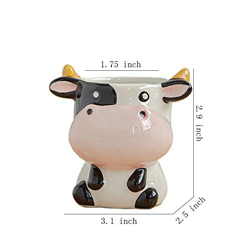 Gaolinci Mini Cute Ceramic Animal Flower Pot Succulent Plant Pot