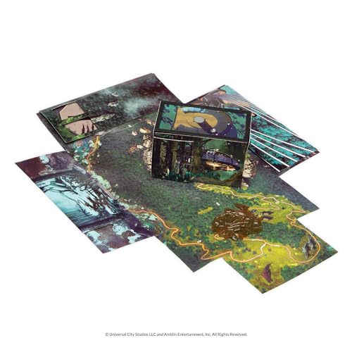 AdventureX Jurassic World Dinosaur-Themed Escape Room Single Use Board Game, Box is Part of The Game, for Kids Ages 8 and Up