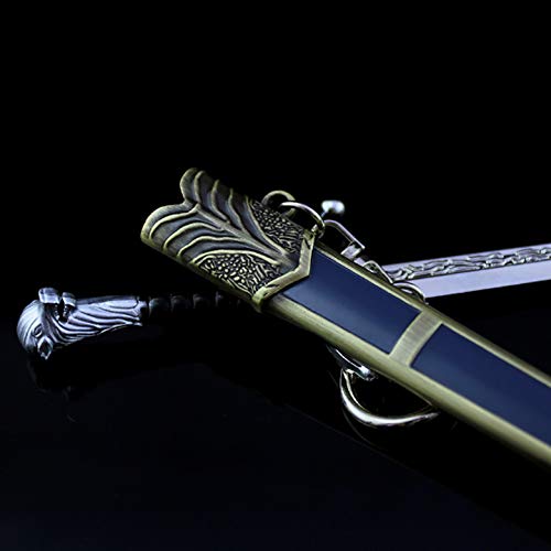 Jon Snow Longclaw Sword Game of Thrones 1/6 21cm /8.27 "Collective Sword Metal Weapon Model Action Figure Arts Toys Collection Keychain Gift Party Supplies Desk Decoration