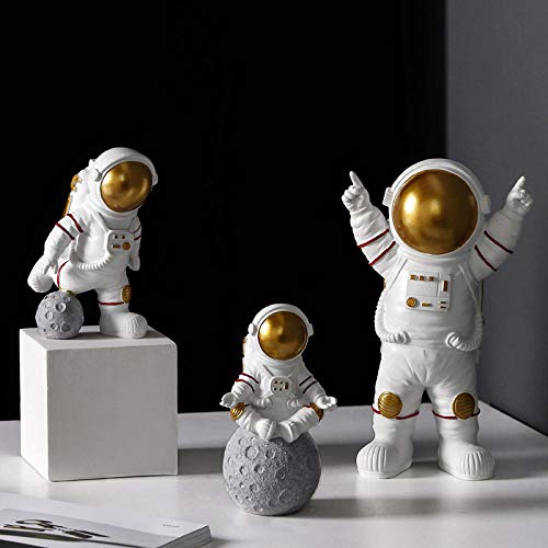 Sculpture Figurines Ornaments - for Living Room, Table Decor, Sculptures Statues Ornaments Figurine Collectible Figurines Astronaut Decoration Resin Crafts Room Cabinet Soft Outfit Accessories Sesktop