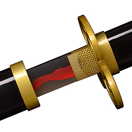 Sword fort Roronoa Zoro Swords Real Steel Handmade Katana Japanese Anime Cosplay Sword, Yama Enma Arashi Sword-Black