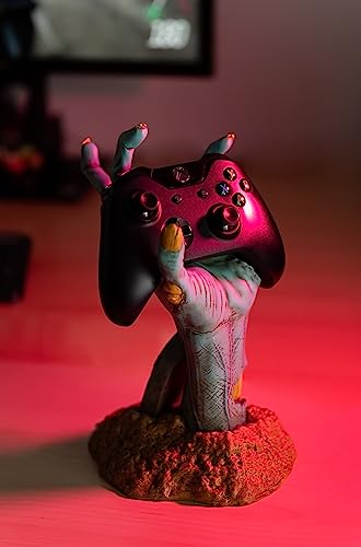 Gaming Controller Holder One More Life | Controller Holder Figure | Headphone Stand & Controller | Gaming Accessories for Desk | Gamer Gifts | Halloween Decorations