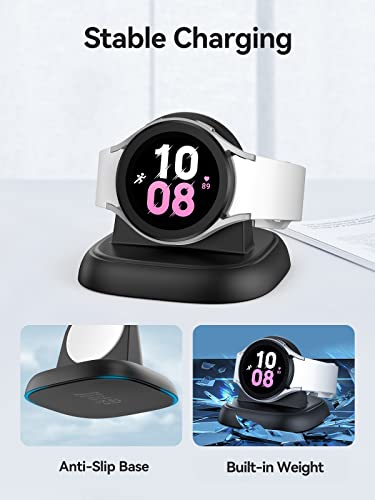 LVFAN for Samsung Galaxy Watch 7 Ultra Charger, Fast Charging Stand Smart Watch Charger Magnetic Dock, Charging Station for Samsung Galaxy Watch 7/Ultra/6/6 Classic/5 Pro/5/4/4 Classic/3, Active 2/1