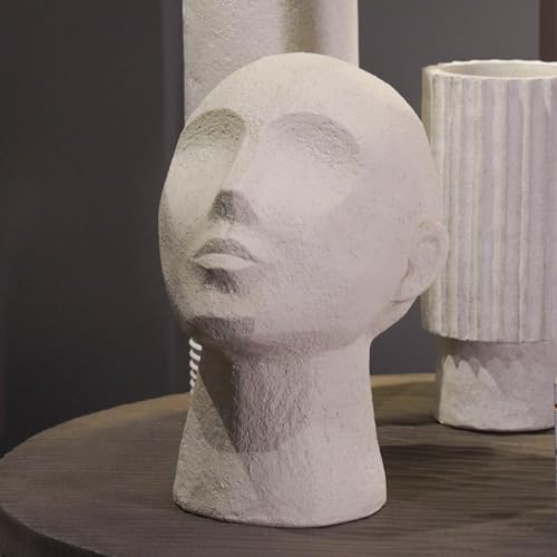 Abstract Decor Sculptures Home Decor - Resin Thinker Human Head Statue Shelf Decorations Bust Statues for Living Room Office Table Art Decor Accents 7.25 * 6.25 * 8.5 Inch LC Lcdecohom