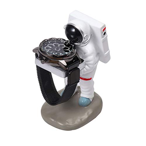 HJKKBLC Resin Watch Stand Individuality Old Housekeeper Watch Storage Boxes Case Fashion Watch Display Case Jewelry Gift Organizer (Color : Big Housekeeper) (Astronaut)