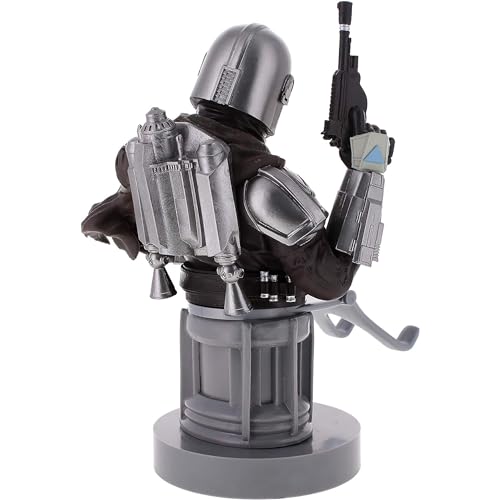 Exquisite Gaming: Star Wars: The Mandalarian - Original Mobile Phone & Gaming Controller Holder, Device Stand, Cable Guys, Licensed Figure