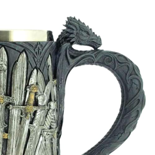 Pacific Giftware Legends of The Swords Game of Sword Thrones Dragon Mug Tankard 13oz