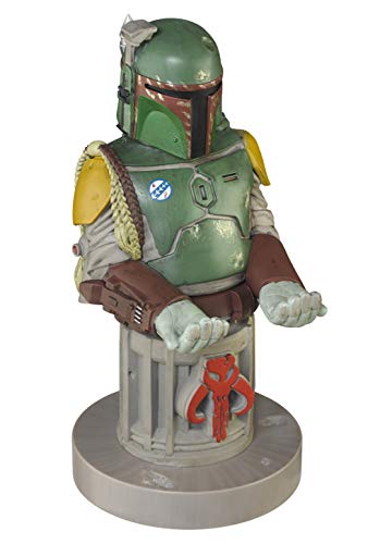 Exquisite Gaming: Star Wars: Boba Fett - Star Wars Original Mobile Phone & Gaming Controller Holder, Device Stand, Cable Guys, Licensed Figure