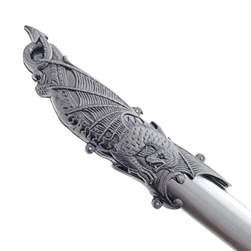 Saint George Dragon Saber Fantasy Knight Sword - Dull Blade - for Collections, Gifts