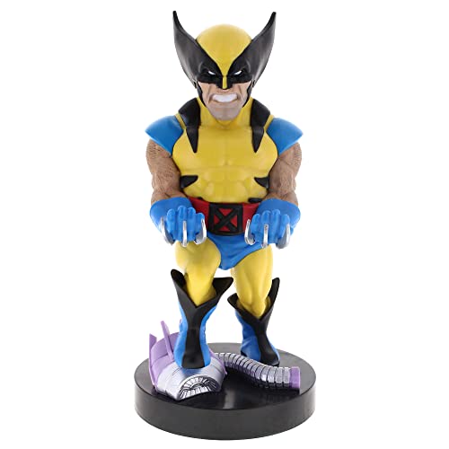 Exquisite Gaming: Marvel Wolverine - Original Mobile Phone & Gaming Controller Holder, Device Stand, Cable Guys, Licensed Figure