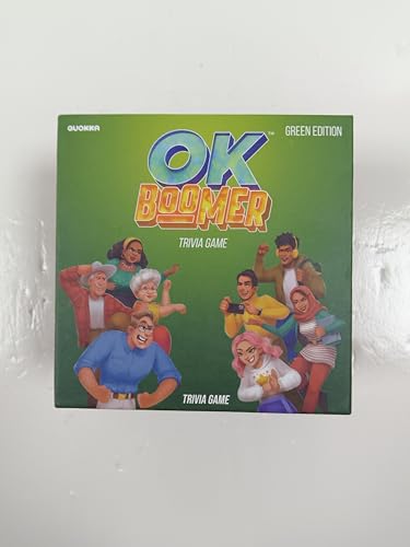 QUOKKA OK Boomer Family Game - Board Games for Family Night - Trivia Card Games for Adults & Kids - Fun Party Millennials vs Boomers Game for All Ages 12+