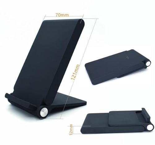 Wireless Charger 10W Fast Folding Compatible with Samsung Galaxy S22/Plus/Ultra, Stand 3-Coils Charging Pad Slim